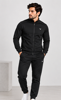 Essential Sports Tracksuit – Black