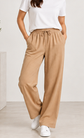 Relaxed Fit Bottoms – Camel