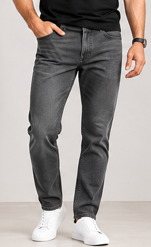 Stretch Denim Jeans – Charcoal