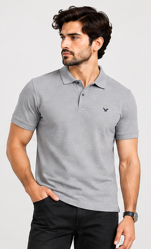 Signature Polo Shirt – Grey