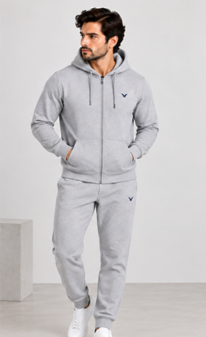 Winter Fleece Tracksuit – Grey