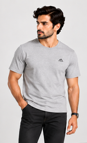 Minimal Logo T-Shirt – Grey