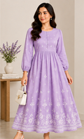 Classic A-Line Dress – Lavender
