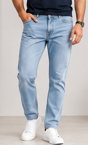 Urban Tapered Jeans – Light Blue