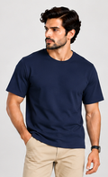 Heavyweight Cotton Tee – Navy