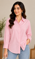 Premium Button-Down Shirt – Pink