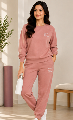 Active Comfort Tracksuit – Rose